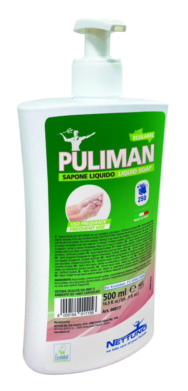 Sapone Liquido Puliman Ecolabel